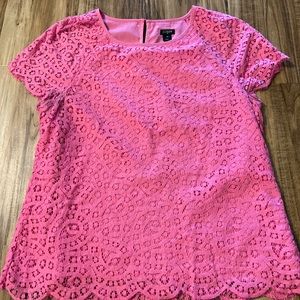 Shocking pink jcrew top